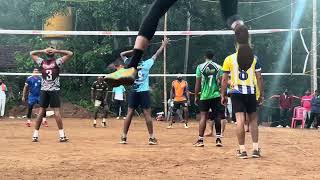 NIKHIL SHETTY VS RAKI  KAJEKAR OPEN VOLLEYBALLservice specialist [upl. by Nagiem]