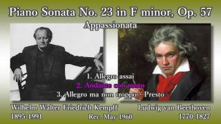 Beethoven Piano Sonata No 23 Appassionata Kempff 1960 ベートーヴェン 熱情 ケンプ [upl. by Thorma11]