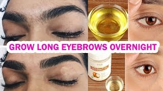 How to grow Long Thicken Eyebrows amp Eyelashes OVERNIGHT  3 NATURAL REMEDIES [upl. by Ehttam]