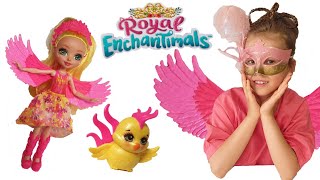 Enchantimals Royal Феникс Обзор Куклы Энчантималс Роял  Pretty Katy Queen [upl. by Danna]