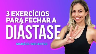 3 Exercícios Para Fechar a Diástase  Mamães Iniciantes [upl. by Remle]