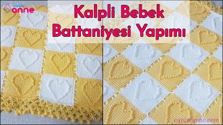 Kalpli Bebek Battaniyesi Yapımı bebekbattaniyesi [upl. by Neelik]