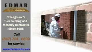 Tuckpointing Chicago 847 7245600 Masonry Contractor [upl. by Ayifas]