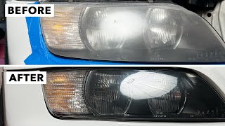 QUICK and EASY Headlight Restoration on the BMW Z3 [upl. by Kubiak]