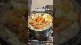 Steamed leftover chicken and veggies cooking fun healthyfood cabbage wings vegetables pepper [upl. by Olnton]