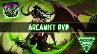 ESO Arcanist Outnumbered 1vX PvP  No Skill Build Edition  PC EU [upl. by Anirdua236]