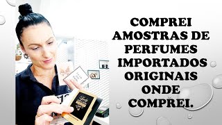 COMPREI AMOSTRAS DE PERFUMES IMPORTADOS ORIGINAIS NA SHOPEE [upl. by Valentino]