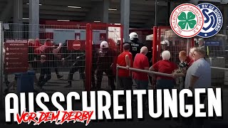 Ausschreitungen zwischen Oberhausen und DuisburgFans [upl. by Seraphine]