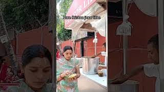 Iskcon temple parshad 🙏🦚 ll youtubeshorts food trending sorts KrishnBhakt12 [upl. by Dnomed]