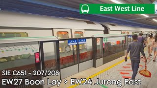 SIE C651 207208  EW27 Boon Lay ➪ EW24 Jurong East [upl. by Fidelity]