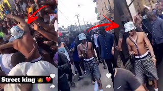 Wizkid Arrive Surulere Lagos to Share 100 Million to his Fans as his Fans Struggle to Touch him [upl. by Daza]