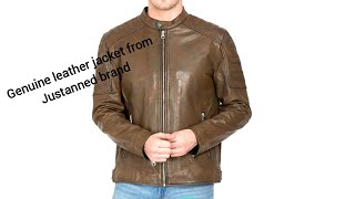 Unboxing of Original leather jacket Justanned brand Purchased from Myntra [upl. by Zephan]