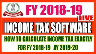 INCOME TAX SOFTWARE FY 201819 AY 201920 [upl. by Enaz]