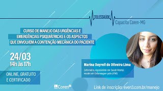 Curso de Manejo das urgências e emergências psiquiátricas [upl. by Nivek]