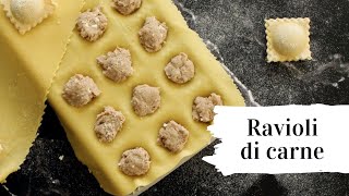 Come fare i ravioli di carne Ricetta facile e veloce [upl. by Buna621]