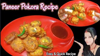 Paneer Pokora Recipe  Crispy  How to make paneer Pokora  पनीर पकोड़ा  Easy amp Quick Recipe [upl. by Chip]