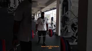 Farmers walk sports workout gymlife gymrat gymmotivation beast beastmode [upl. by Peace]