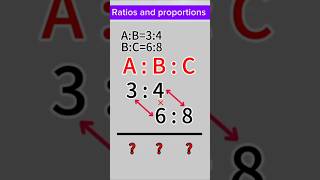 How to solve ratios youtubeshorts shorts ratio proportions simplification [upl. by Elo406]