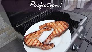 Best BBQ grilled salmon steaks ever Quick and easy [upl. by Martinez404]