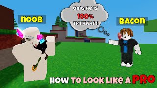 How to LOOK like a PRO 999 works  Roblox Bedwars [upl. by Dopp]