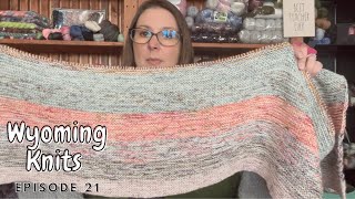 Wyoming Knits Episode 21 Big Cozy Cardi Socks and Advent Knitting [upl. by Ennahtur]