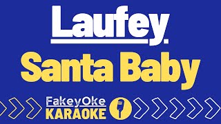 Laufey  Santa Baby Karaoke [upl. by Cirde]