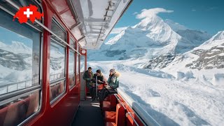 Jungfraujoch ❄️ Top of Europe🇨🇭 Switzerland Most Beautiful Places Switzerland Wengen EigerGlacier [upl. by Eimmac]