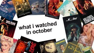 what i watched in october [upl. by Nohsal]