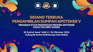 Sumpah Apoteker VI Prodi Pendidikan Profesi Apoteker FMIPA Unisba [upl. by Aelyak]