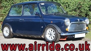 AirRide  Classic Mini on all round air suspension [upl. by Aleunamme]