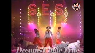 SES  Dreams Come True  98년 11월 21일 음악캠프 컴백 中 [upl. by Elbas990]