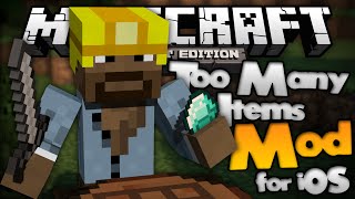 TOO MANY ITEMS for MCPE  TMI Mod  Minecraft Pocket Edition [upl. by Aihtnic]