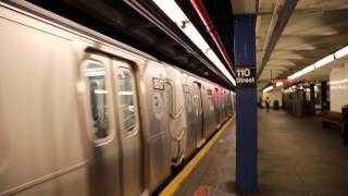 R160 C train leaves 110th street [upl. by Keele]