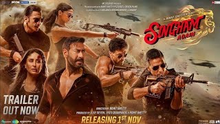 Singham Again Movie Official Trailer Review Ajay Devgn A Rohit Shetty Cop Universe [upl. by Ahsiekim532]