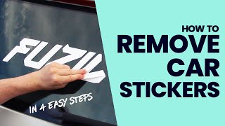 How to easily remove car stickers A quick guide [upl. by Nathanil212]