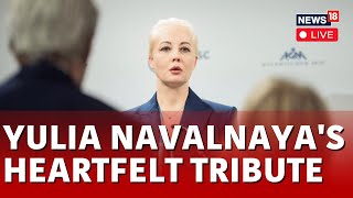 Russian Opposition Leader Alexei Navalny’s Wife Pays Tribute To Him  Alexei Navalny Death  Live [upl. by Alyehc]