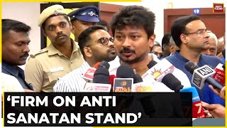 Udhayanidhi Stalin Faces Fire BJP Calls INDIA Bloc AntiHindu  Row Over Sanatan Dharma Remark [upl. by Kare]