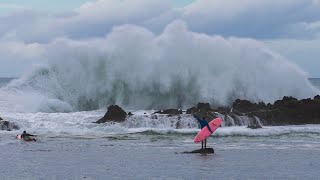 DANGEROUS MASSIVE WAVES AT SHARKS COVE [upl. by Gusta]