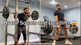 POWERLIFTING SQUAT AND DEADLIFT SESSION 🔥 [upl. by Hpeseoj719]