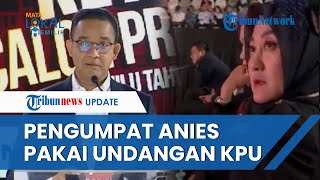 KPU RI Akui Pendukung Prabowo yang Teriaki Anies Bacot Masuk Arena Debat Pakai Undangan Resmi [upl. by Zolnay374]