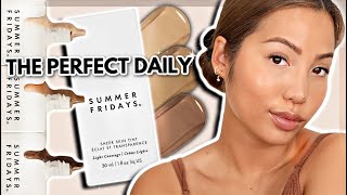 WOW NEW SUMMER FRIDAY SKIN TINT WEAR TEST  ✨oily textured skin ✨ [upl. by Gnuoy554]