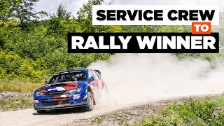 From Service Crew to Rally Class Winner  New England Forest Rally 2021  Hard Charger [upl. by Haodnanehs501]