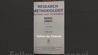 Research Methodology Methods and Techniques [upl. by Yelahc10]