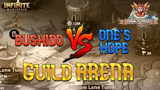 Bushido vs One’s Hope Guild Arena Infinite MagicRaid [upl. by Irak981]