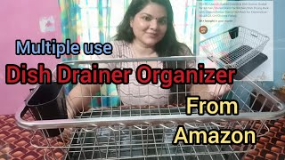 DISH DRAINER ORGANIZER 8 months review malayalam 👌👌👌dishdrainer kitchenorganizers amazon kitchen [upl. by Khalil]