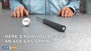 ACETips  Pressure adjustment in Gas Springs with ACE “DE GAS” [upl. by Hammock]