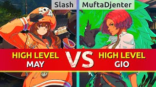 GGST ▰ Slash May vs MuftaDjenter Giovanna High Level Gameplay [upl. by Eissak796]