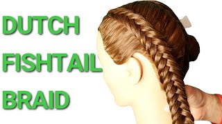 How to do Dutch Fishtail Braids [upl. by Secunda]