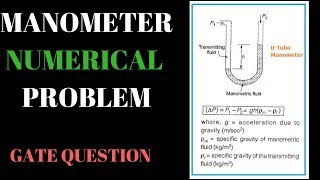 Manometer Numerical Problem [upl. by Tal]