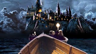 ⋄ First years Boat ride to Hogwarts ASMR ⚡Harry Potter Ambience⚡The Black Lake ⋄ [upl. by Nutter450]